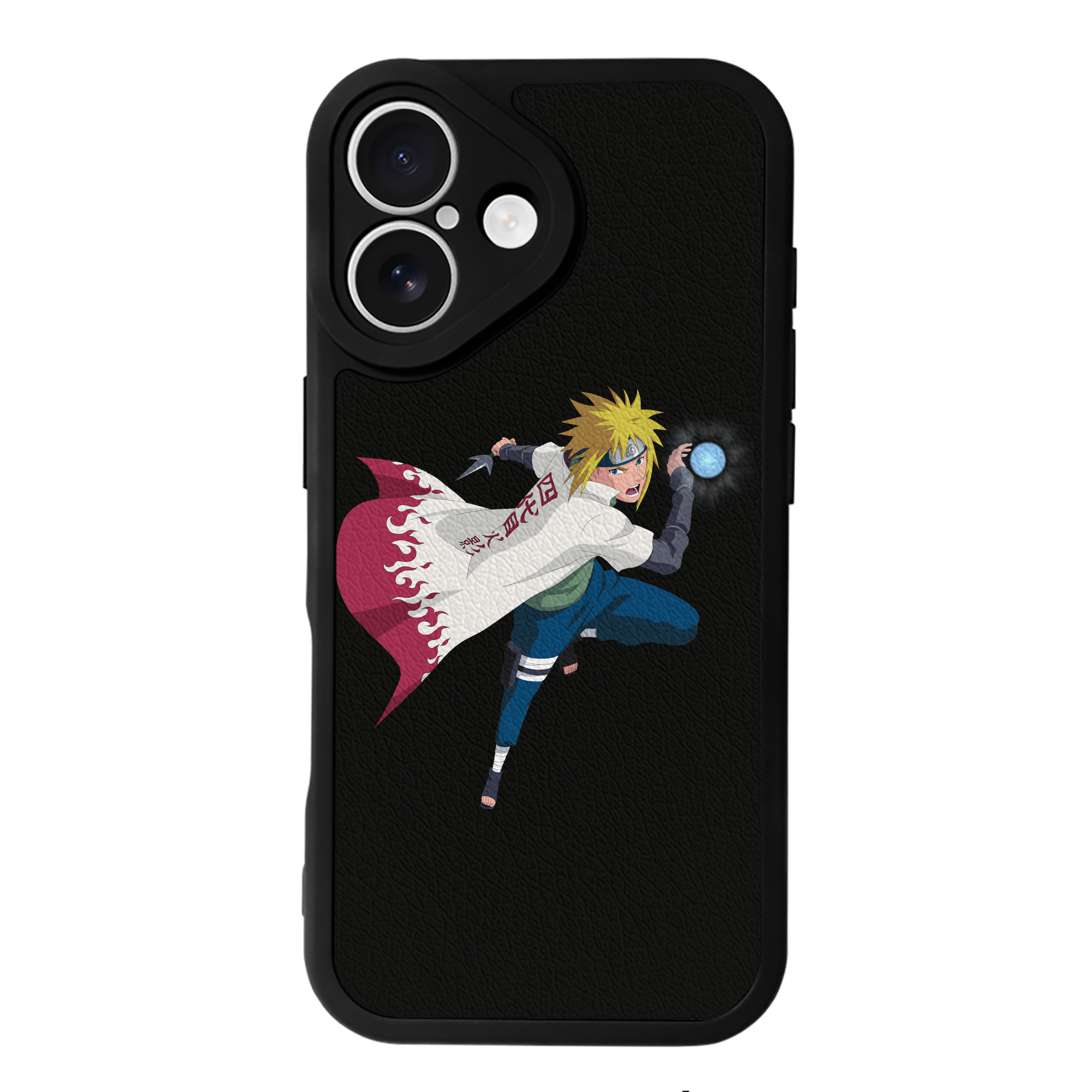 （画像用） NARUTO -ナルト- 波風 ミナト Namikaze Minato 【iPhone 16シリーズ対応】シリコンスマホケース（レザー調） 材質：シリコン